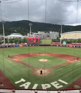 TTS in 天母棒球場