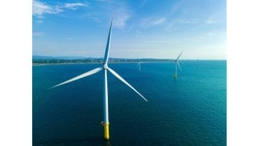 雲林台西地區憑藉沿海長年穩定的強勁風勢，發展出風力發電設施。