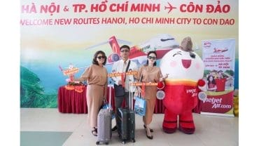 新聞稿照片二：越捷航空搭乘前往昆島首航班機的旅客