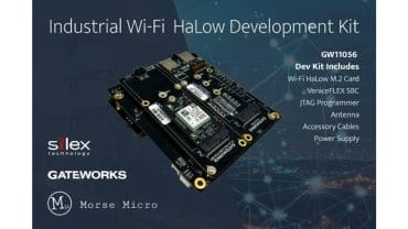 圖說： GW11056開發套件涵蓋搭載摩爾斯微電子MM6108系統單晶片的GW16159 Wi-Fi HaLow M.2卡，可提供長距離的Wi-Fi連線能力