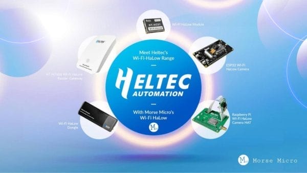 圖說：惠利特自動化的五款創新產品皆搭載摩爾斯微電子 MM6108 Wi-Fi HaLow系統單晶片。